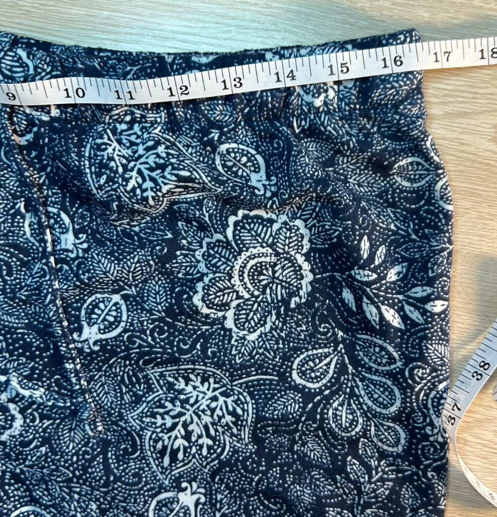 Lucky Brand - Pajama Jogger Pants Women's S Navy Paisley NWT Elastic Tie Waist - Picture 8 of 11